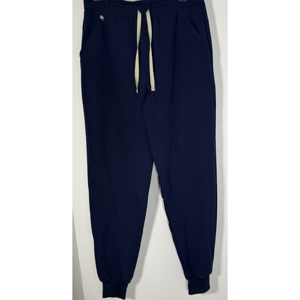 FIGS Tansen Jogger Scrub Pants Men's Navy FIONx Stretch Technical 5 Pocket Med